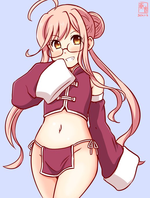 「巻雲も一生懸命がんばります!
 夕雲姉さんにだって負けません!!」

#艦これ版真剣お絵描き60分一本勝負_20241105
#巻雲 