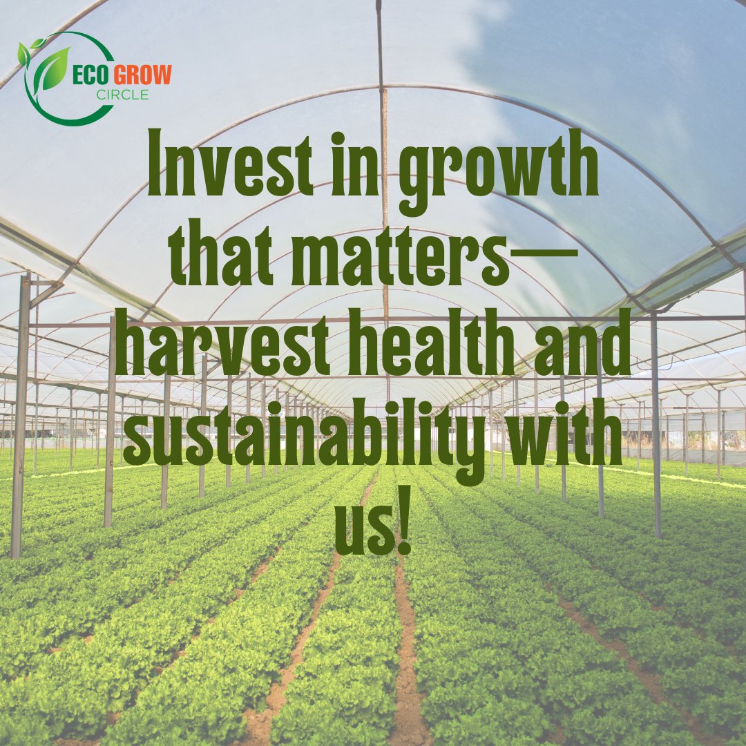 EcoGrowCircle's tweet image. Your investment today fuels a healthier, more sustainable world. Harvest for a better future!🌾💚

#SustainableFuture #GreenReturns #InvestInSustainability #HarvestHealth #EcoFriendlyInvesting #HealthyPlanet #SustainableInvesting #NatureInvestments #GreenGrowth #EcoWealth