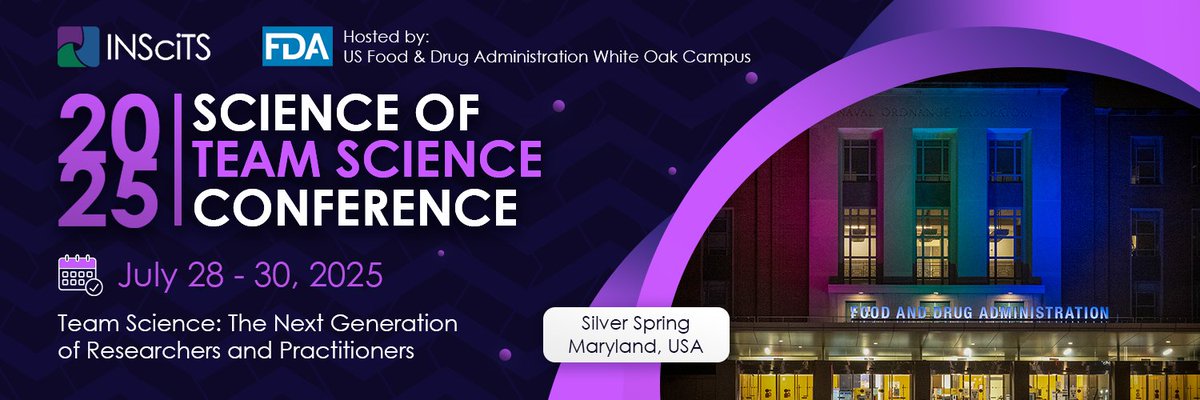 Reminder* Call for #SciTS25 Workshops Now Open! The call for workshop abstracts for the 2025 SciTS Conference is open! The conference will held July 28-30, 2025, at the US Food and Drug Administration White Oak Campus in Silver Spring, MD! More info ➡️ inscits.org/index.php?opti…