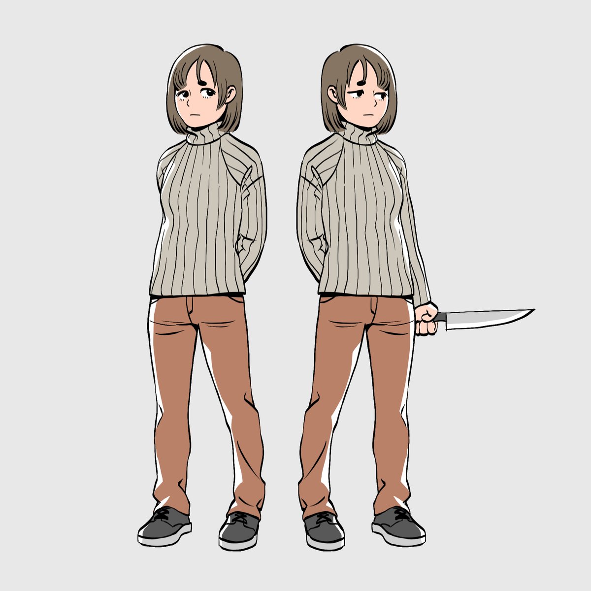 #silenthill 
I found an artbook on dungeon meshi, so now I’m sitting here studying the style of the wonderful Ryoko Kui. As I tried to copy her style, I realized just how skilled she is at creating such precise, dynamic lines D: