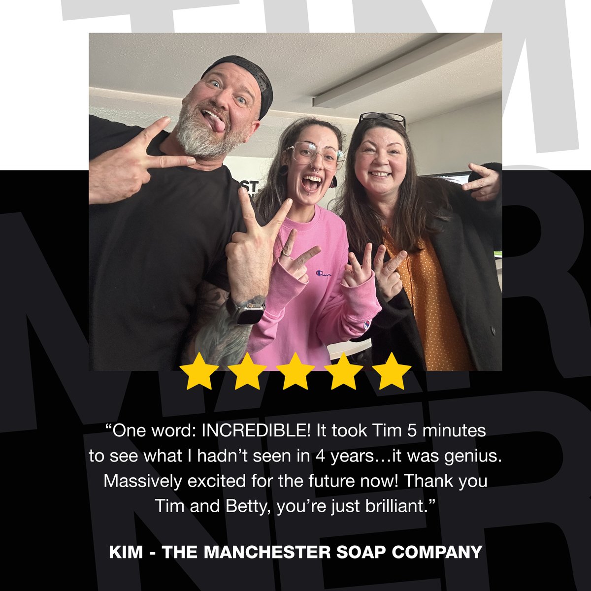 Massive thanks to our Kim! We're glad our advice has got you feeling confident about your brand, and we're excited to work on this and make some great things happen together 🙌🏻

#ReviewPost #Testimonial #Branding #BusinessGuidance #BrandValues
