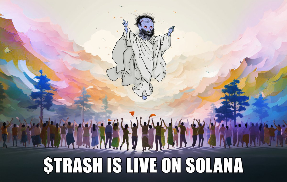 sol_hobotrader's tweet photo. 🗑 $TRASH is now Live on Solana 🗑

CA: trakKSaL7nTumwuTMqcZthCXtkqB1Qn42VqZbXYm3wE

Swap: https://t.co/NLJKbeyc3H

Chart: https://t.co/PpqbzugS7V

OFFICIAL LINKS:
TG: https://t.co/MJgMBEvKHz
Website: https://t.co/eS7Ose7chY

GET YOUR BAG NOW