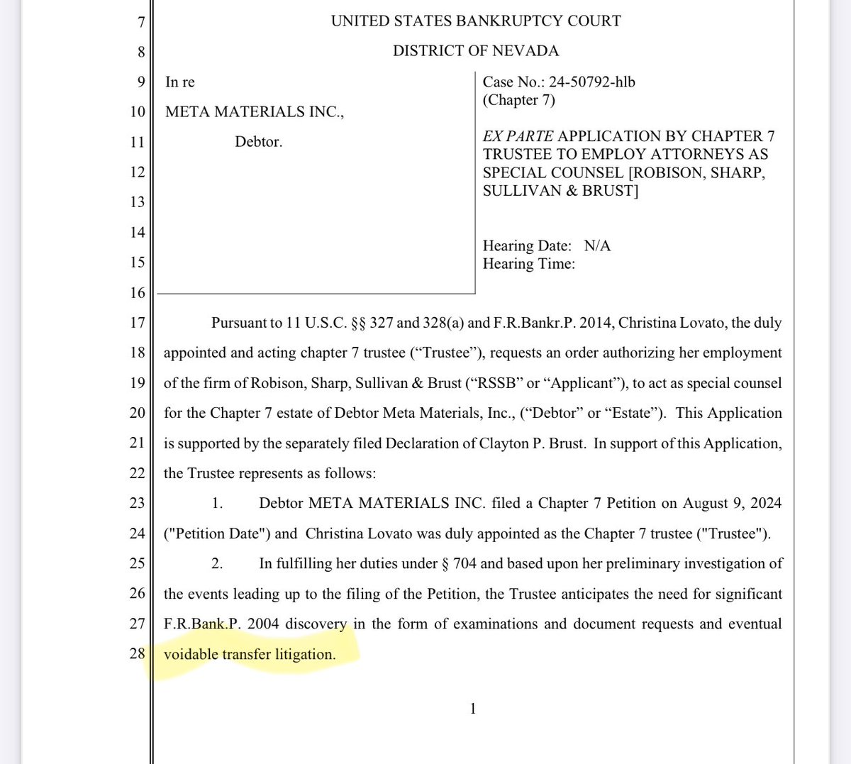 $mmat <a href="/palikaras/">George Palikaras</a> 3 beautiful words in the Court document - Voidable transfer litigation, “fraudulent transfer” or “fraudulent conveyance” litigation, involves legal actions taken to reverse certain transfers of assets or property that were made improperly, usually by a debtor.
