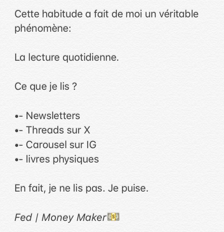 Fed | Le Créateur Abondant tweet media