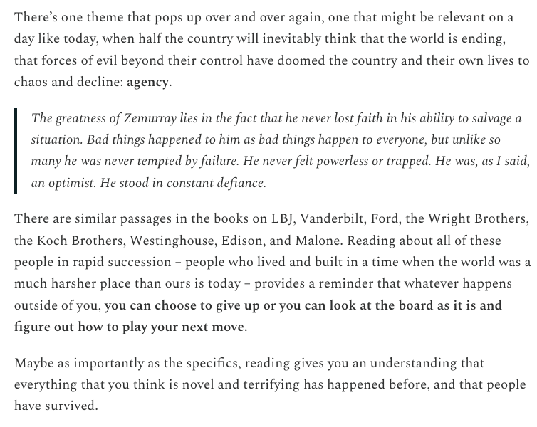 Look, you're not going to read a long essay on tech today. We both know it. 

So I'm going to take this opportunity to tell you to Read More Books. 

notboring.co/p/read-more-bo…