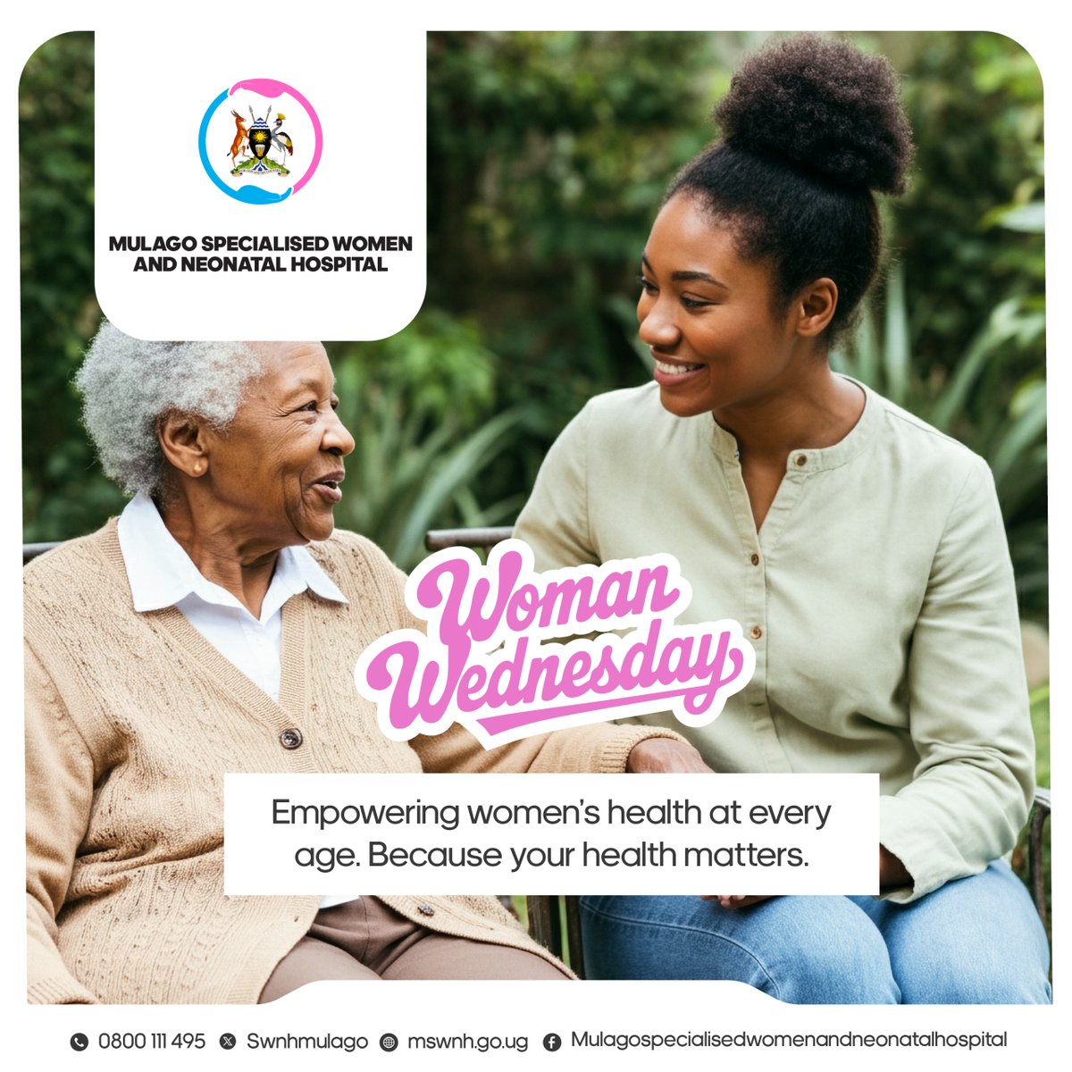 Take charge of your health! 

Visit Mulago Specialised Women and Neonatal Hospital (MSWNH) today for the specialized care you deserve.

#InTheBestHands | #MSWNHUpdates
