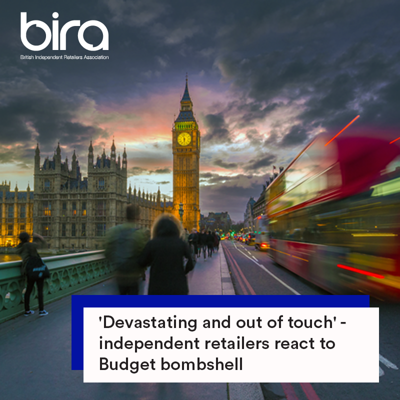 biraofficial's tweet image. Independent retailers across Britain have reacted with dismay to yesterday's Budget, with many warning of store closures, job losses and cancelled expansion plans. bit.ly/Devastating-Bu…

share your thoughts in the comments section

#RetailSupport #BudgetWeek #IndependentRetail