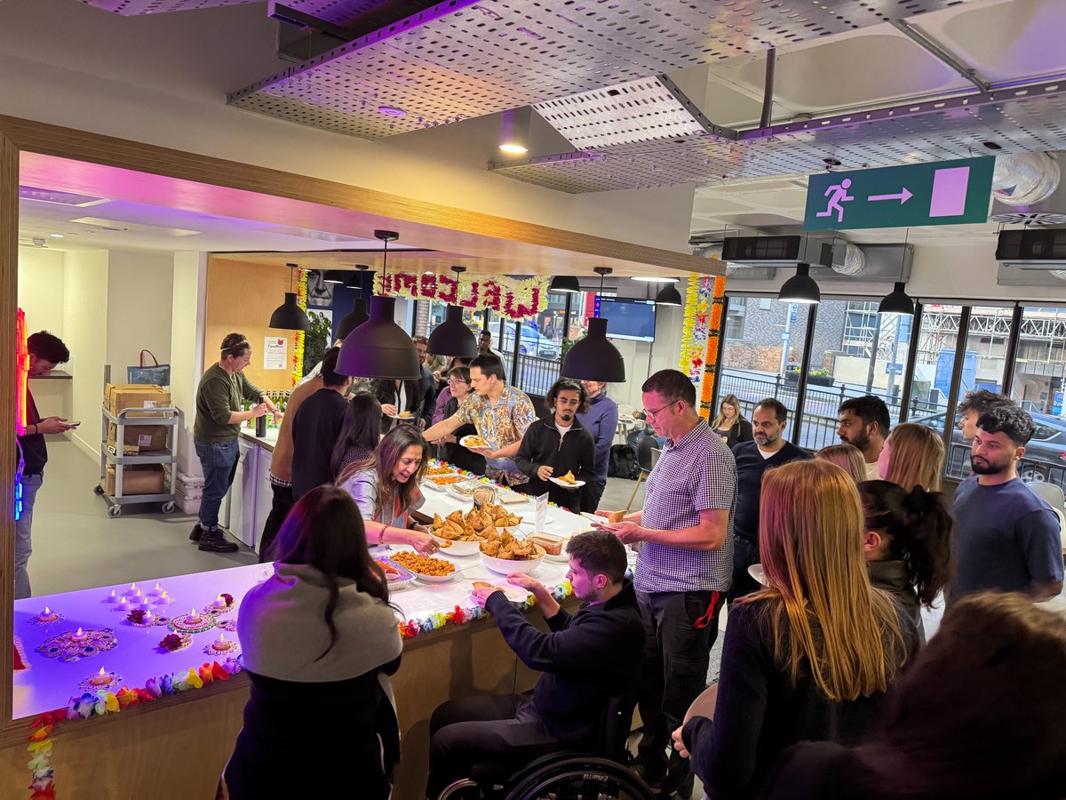 Happy (belated) Diwali! 🪔💫

Our Twickenham HQ was buzzing with colour, flavour, and festivities, thanks to our amazing <a href="/TMotions_Global/">TMotions</a> team. Once again we were treated to delicious traditional Indian snacks including samosas, sweets, and masala chai, while our social hub was