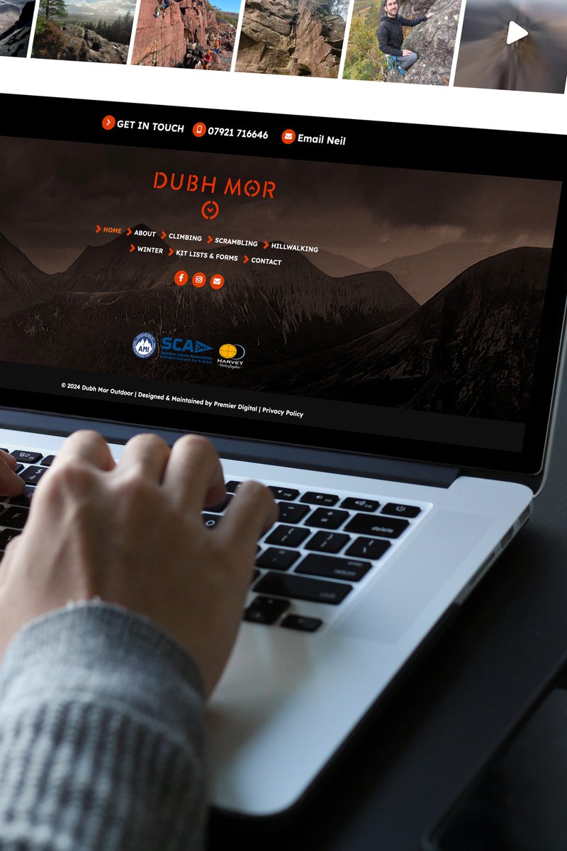 PremDigitalWeb's tweet image. Redesigned Site Now Live for Dubh Mor Outdoor - Guiding &amp;amp; Instruction In Hillwalking, Scrambling &amp;amp; Climbing. Book &amp;amp; Purchase Outdoor Courses in the Highlands 👉 dubhmor.co.uk #branding #webdesign #inverness #highlands visit premierdigital.net contact 01463 353663