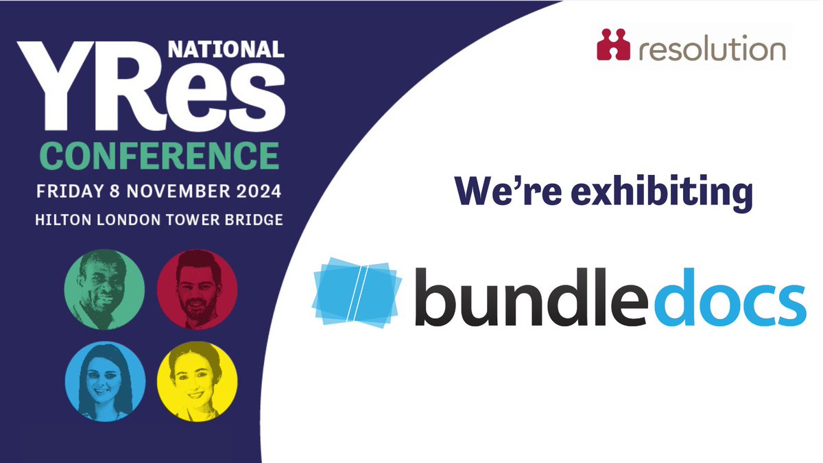 Delighted to be attending the <a href="/ResFamilyLaw/">Resolution</a> YRes Conference this Friday!

Come meet our Director of Customer Success, Global, Miles Osborne, to learn how Bundledocs improves efficiencies in family court law. Make sure to stop by and say hello 👋

#YResConf24