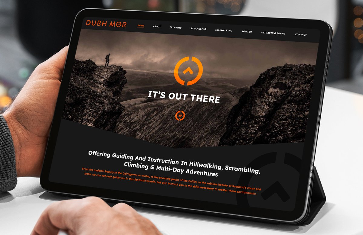 PremDigitalWeb's tweet image. Redesigned Site Now Live for Dubh Mor Outdoor - Guiding &amp;amp; Instruction In Hillwalking, Scrambling &amp;amp; Climbing. Book &amp;amp; Purchase Outdoor Courses in the Highlands 👉 dubhmor.co.uk #branding #webdesign #inverness #highlands visit premierdigital.net contact 01463 353663