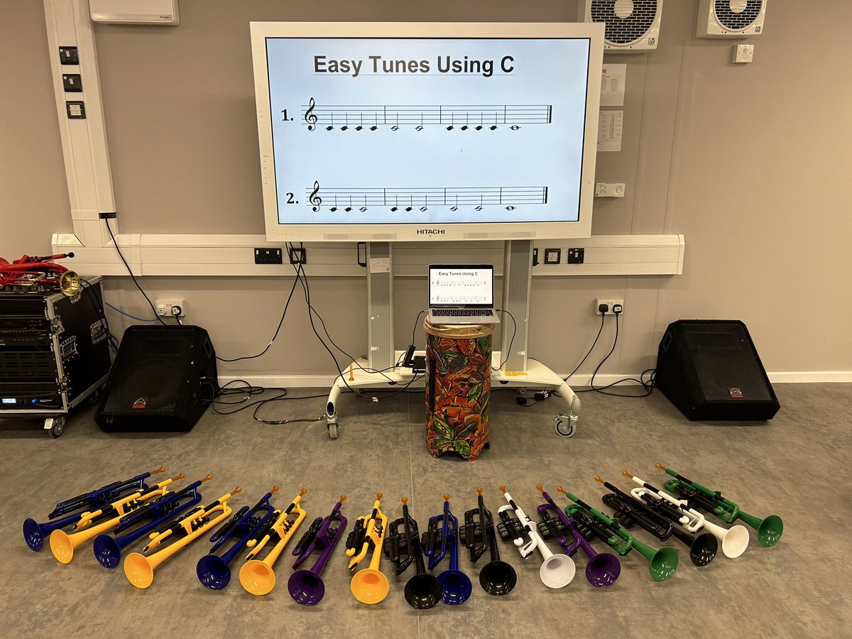 We’re made a positive start at learning to play the trumpet here at <a href="/thomassonschool/">Thomasson Memorial School for Deaf Children</a> Jingle Bells by Christmas maybe? <a href="/pBoneMusic/">pBoneMusic</a>