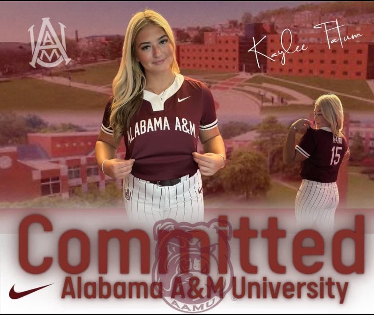 Kaylee Tatum (@kayleetatum11) on Twitter photo Thankful for my high school coaches for making this graphic announcing my commitment and for the best 4 years, ready to spend the next 4 on the hill!! 🐾 <a href="/CoachRicoAAMUSB/">Coach Rico</a> <a href="/BrianDaley001/">Coach B. Daley</a> <a href="/AAMU_Softball/">Alabama A&M Softball</a> <a href="/howiemackz/">Coach Howie Mackz</a> Thankful for my high school coaches for making this graphic announcing my commitment and for the best 4 years, ready to spend the next 4 on the hill!! 🐾 <a href="/CoachRicoAAMUSB/">Coach Rico</a> <a href="/BrianDaley001/">Coach B. Daley</a> <a href="/AAMU_Softball/">Alabama A&M Softball</a> <a href="/howiemackz/">Coach Howie Mackz</a>