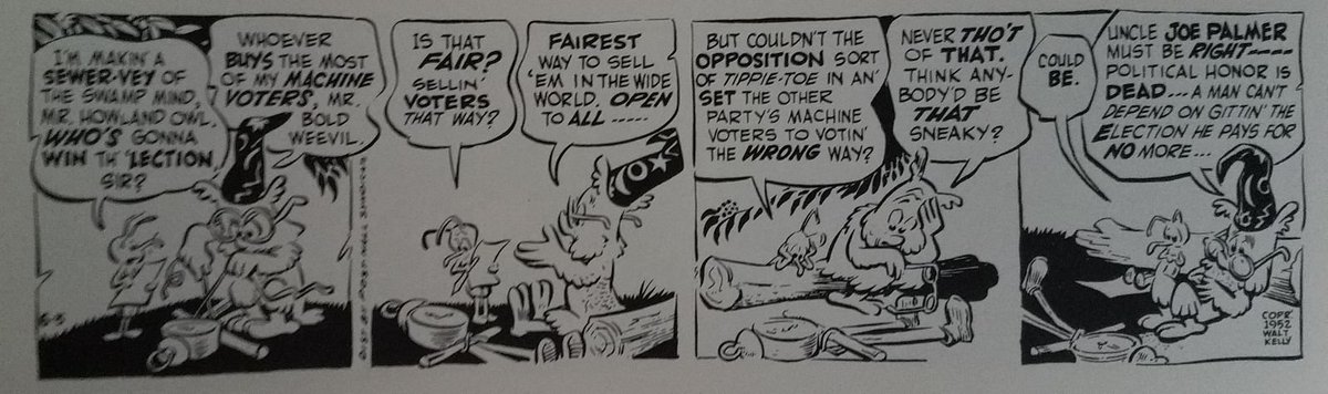 fixities's tweet image. prescient Pogo (June 3, 1952)