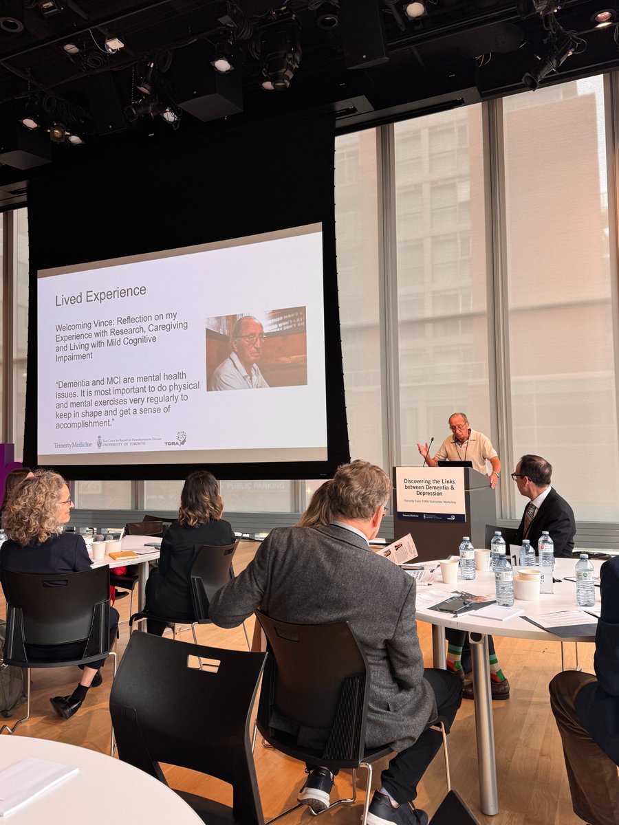 Temerty-Tanz-TDRA Workshop starting off with some wise words from Vince; his incredible reflection of Lived Experience with Research, Caregiving and Living with Mild Cognitive Impairment <a href="/TorontoDementia/">Toronto Dementia Research Alliance</a>
