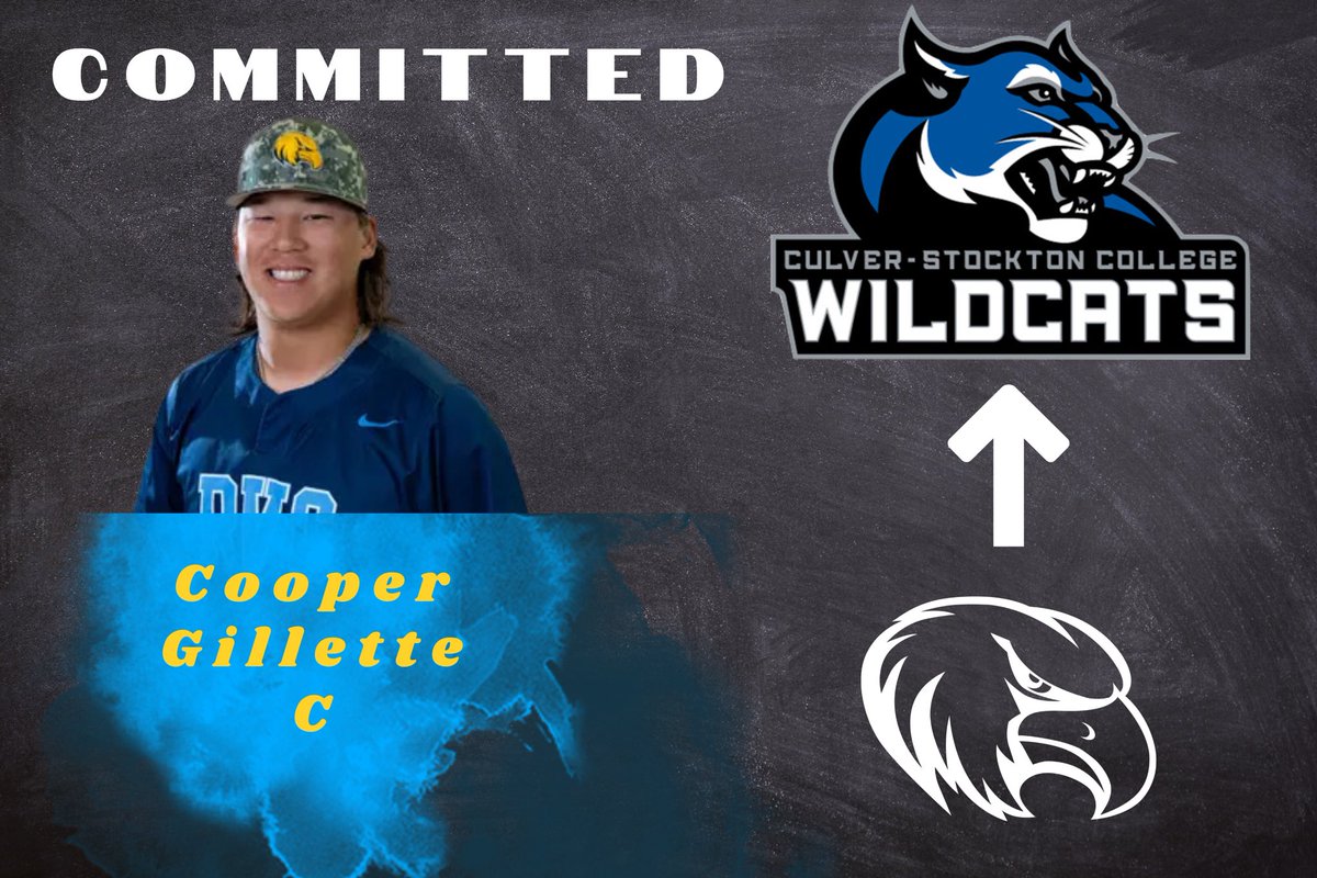 Rock Valley College Baseball (@goldeneaglebsbl) on Twitter photo Congrats to <a href="/CGillette_2023/">Cooper Gillette</a> on his recent commitment to continue his academic and athletic career to <a href="/CSCWildcat9/">Culver-Stockton Baseball</a>! <a href="/The_Noah_Sharp/">Noah Sharp</a> @PBR_JUCO Congrats to <a href="/CGillette_2023/">Cooper Gillette</a> on his recent commitment to continue his academic and athletic career to <a href="/CSCWildcat9/">Culver-Stockton Baseball</a>! <a href="/The_Noah_Sharp/">Noah Sharp</a> @PBR_JUCO