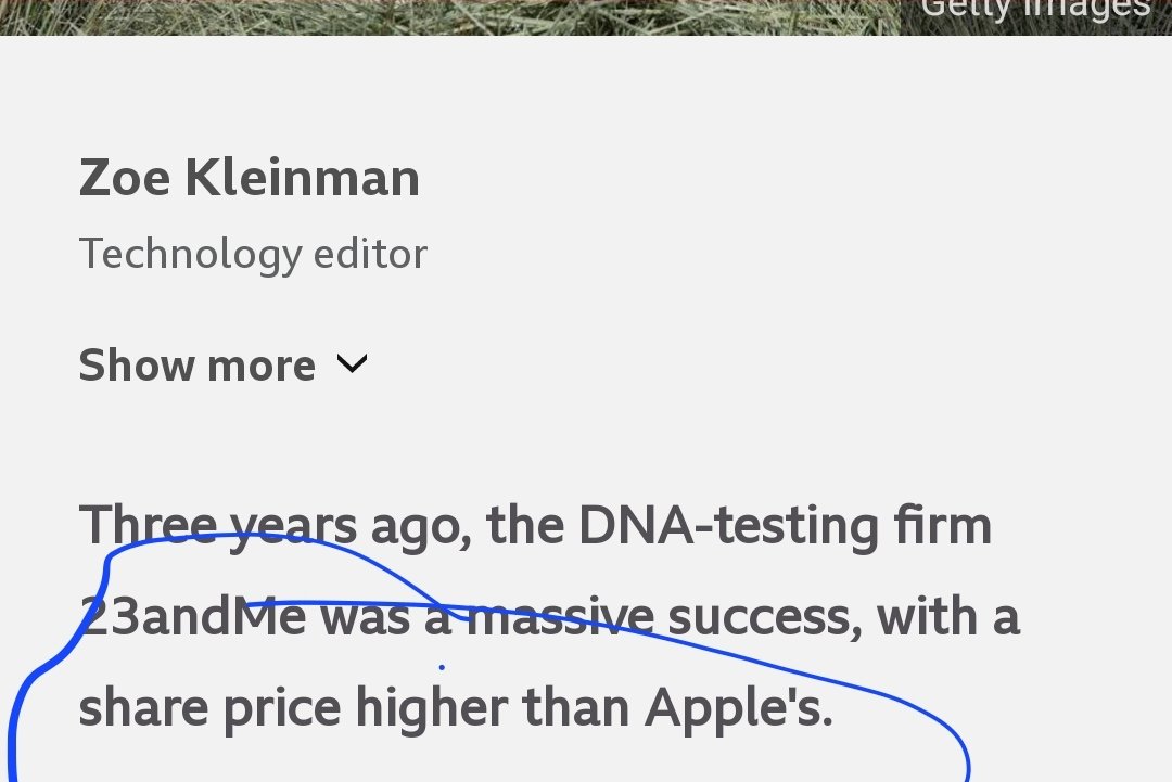 Seriously? A share price higher than Apple? How can journalists sometimes be this financially illiterate?