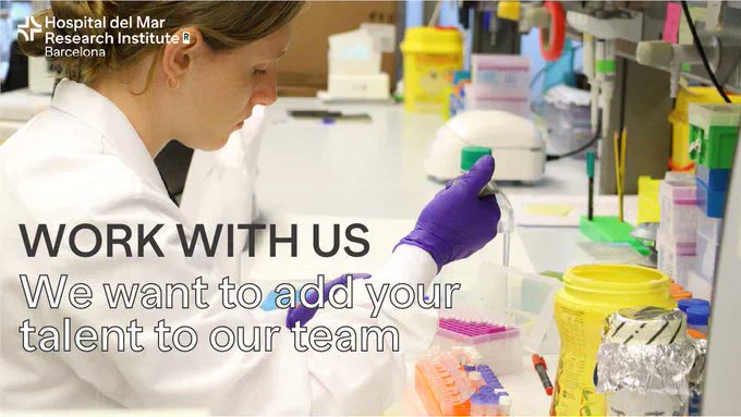 HMar_research's tweet photo. 📢#HIRING Research Technician - Degree in statistics
👩🔬 Xavier Duran Jordà
📌Identification of new response mechanisms to immunotherapy in advanced bladder cancer and characterization of neoantigens derived from non-coding RNA
👉https://t.co/CZS74rzv7e
#MARDATA #TalentMAR https://t.co/Rify9tXNxb