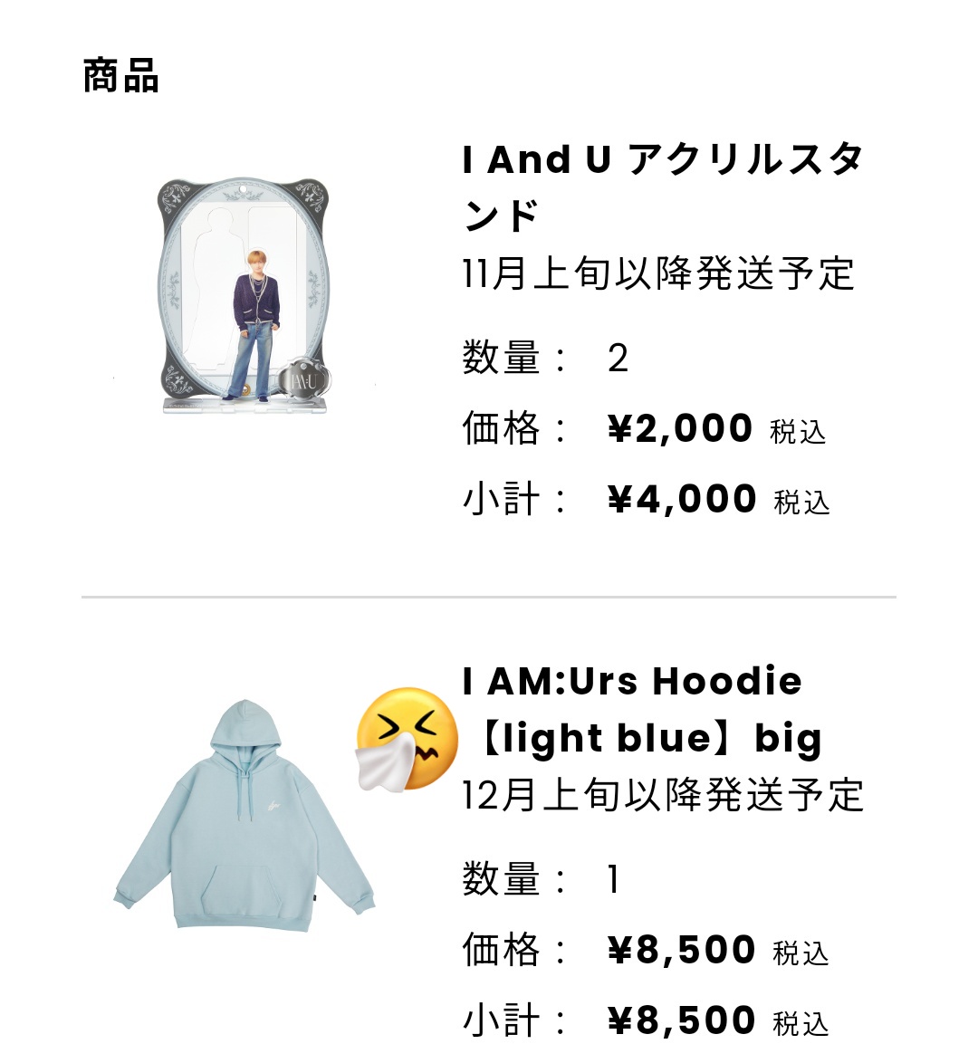 中島健人 I AM:Urs 待ち Hoodie small パーカー 中島健人 I AM:Urs 待ち Hoodie small パーカー