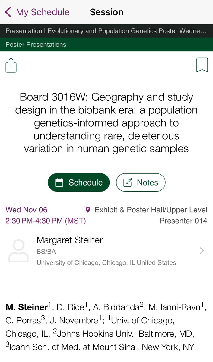 Excited to be heading to #ASHG24 today! I’ll be presenting at Wednesday’s poster session (Board 3016W) about our latest work on spatial sampling strategies &amp; deleterious variants - come say hi!