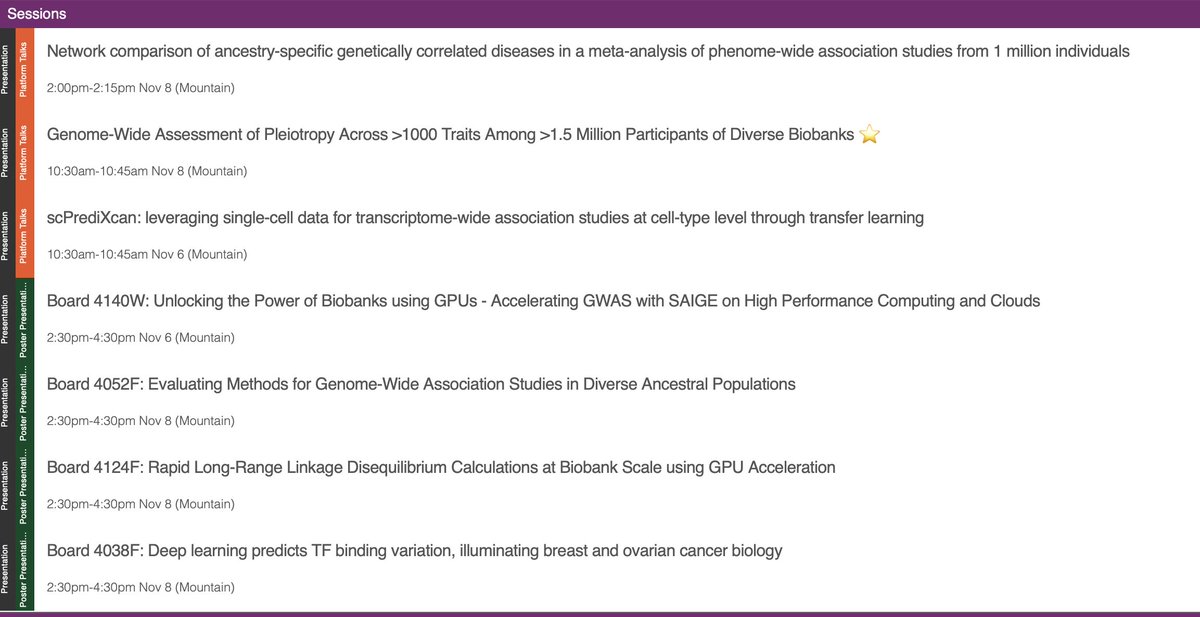 Ravi Madduri (@madduri) on Twitter photo Our group has contributed to three platform talks and four posters at #ASHG24 this year applying #HPC and #AI to Human Genetics! I am proud of all we were able to accomplish this year. cc <a href="/_anuragverma/">Anurag Verma</a> <a href="/hakyim/">Hae Kyung Im 任慧耕 임혜경</a> Our group has contributed to three platform talks and four posters at #ASHG24 this year applying #HPC and #AI to Human Genetics! I am proud of all we were able to accomplish this year. cc <a href="/_anuragverma/">Anurag Verma</a> <a href="/hakyim/">Hae Kyung Im 任慧耕 임혜경</a>