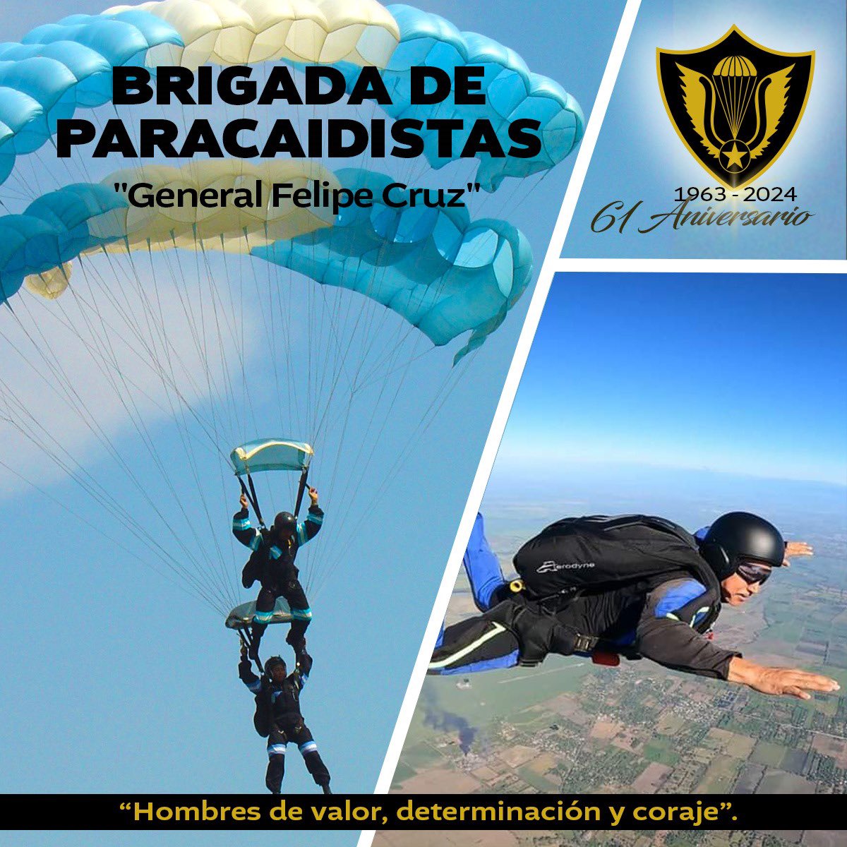 61 Aniversario de la Brigada de Paracaidistas del #EjércitoGT