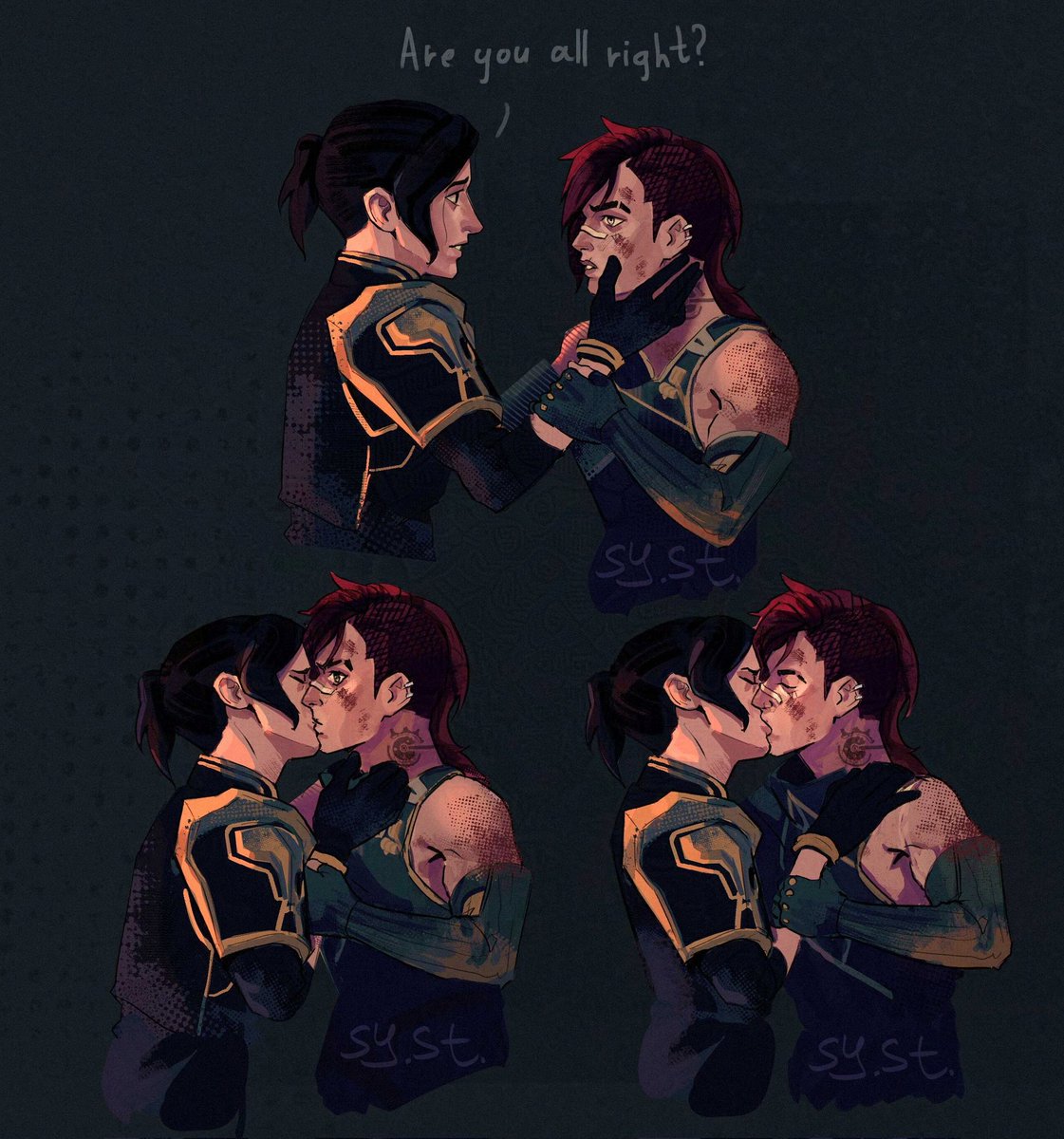 sut_suty's tweet image. Some #CaitVi fanart for you before #Arcane