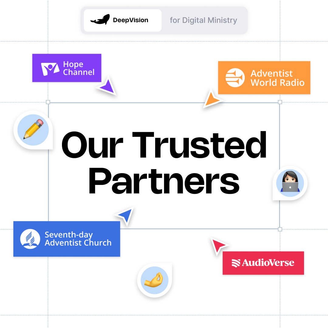 DeepVisionUA's tweet image. Our clients and the projects we’ve implemented for them:

General Conference of Seventh-Day Adventist
Hope Channel International
Adventist World Radio
Hope Channel Ukraine
Revival &amp;amp; Reformation
AudioVerse