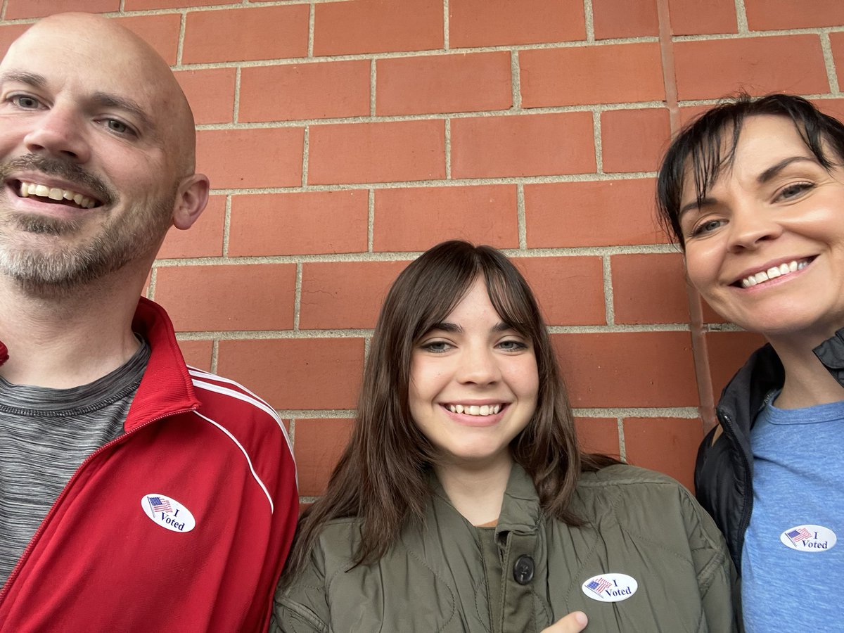 2 of my kids are voting in their first Presidential election today. (Only one is pictured here.)