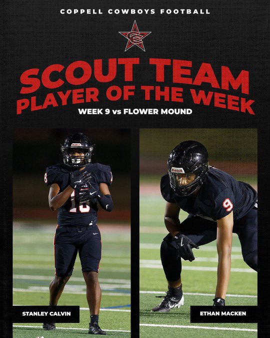 Congratulations to our players of the game vs. Flower Mound

Offense - <a href="/Josh_Lock06/">Joshua Lock</a> 
Defense - <a href="/matt_neitzel/">Matthew Neitzel</a> 
Special Teams - <a href="/ethan_schuy1/">Ethan</a> 

Scout Team - Stanley Calvin and Ethan Macken

#CFND #DeepWater