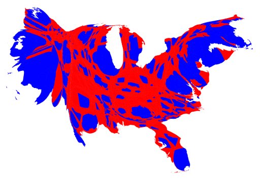 This is what the electoral map would look like if Harris won Pennsylvania and also you were on a moderate dose of mushrooms