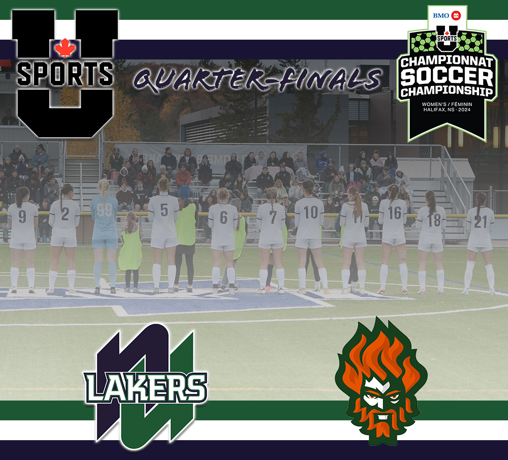 nulakers's tweet photo. The wait it almost over. 
We're a day away from the #Lakers W⚽️ team beginning their quest for national gold.
🆚: Cape Breton Capers
📅: Thursday, Nov. 7
🕰️: 7:30pm  
🏟️: Wickwire Field - Halifax, NS  
📺: https://t.co/jJoYTMU1kI
#GoLakers #LakersPRIDE #NortherNUprising https://t.co/wteKSue91A