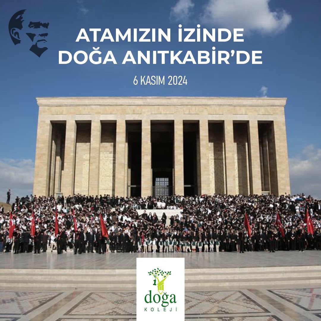 6 Kasım Çarşamba günü binlerce öğrencimiz, öğretmenimiz ve yöneticilerimizle Anıtkabir'de Atamızın huzurundayız! 

#DoğaKoleji #CumhuriyetinDoğası #GeleceğinDoğası