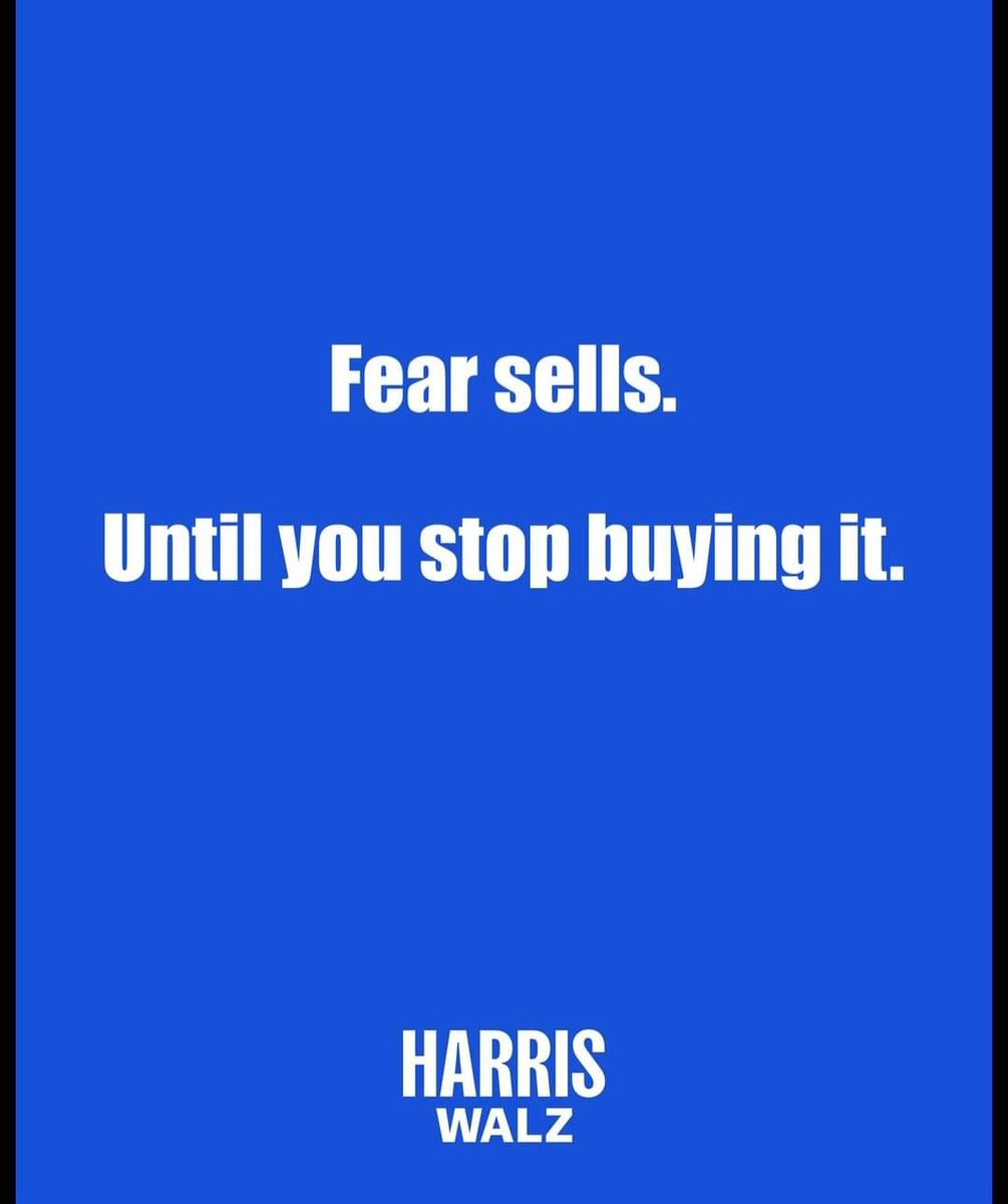 Time to stop the fear mongering!

Vote  #HarrisWalz2024 🗳