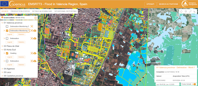 IDEESpain's tweet photo. El Servicio de gestión de emergencias de Copernicus (Copernicus EMS) está realizando un seguimiento de la catástrofe producida por las inundaciones en la Comunidad Valenciana.
🗣️Te lo contamos en el #BlogIDEE
https://t.co/M4iu4qkfly https://t.co/AV5LzFiDJc