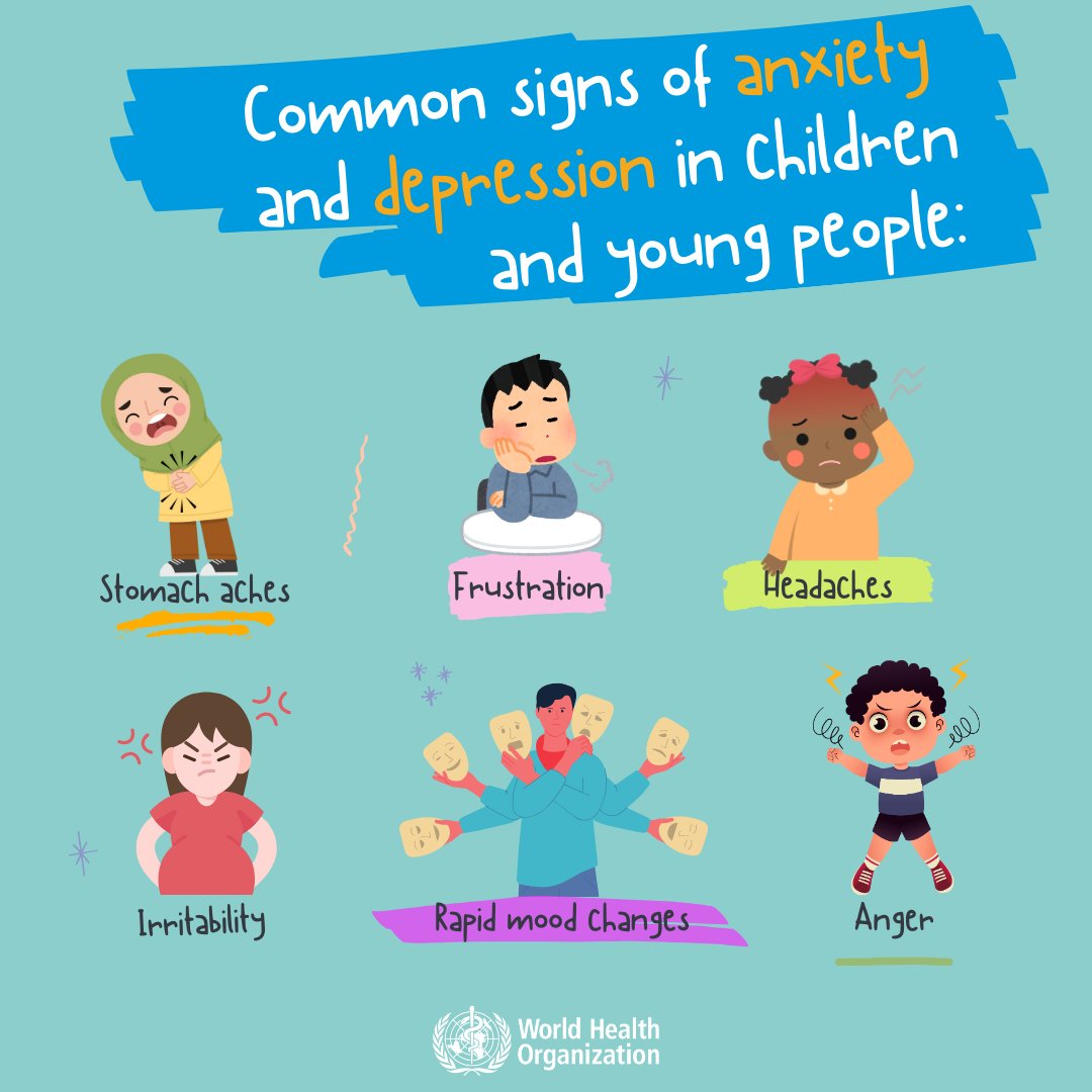 #Depression and #anxiety in children and young people are often overlooked or missed.

If you’re a parent, a caregiver or a teacher, familiarize yourself with the symptoms and know what to look out for.

bit.ly/4gX4GSS
