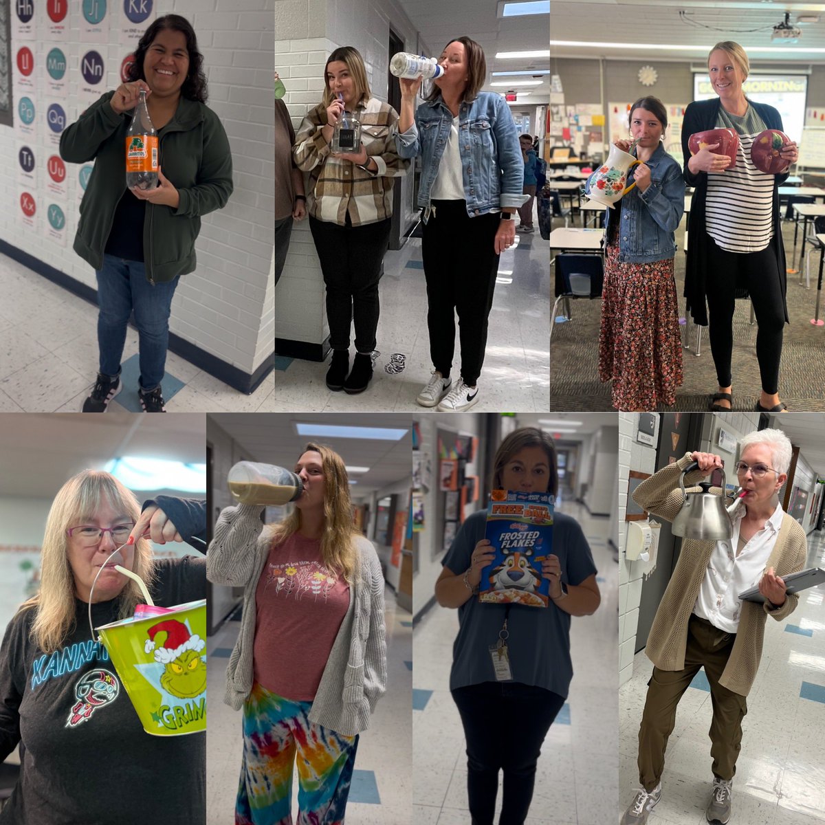 It’s important to stay hydrated while teaching! #AnythingButAWaterBottleDay at Manor Hill is bringing all the laughs and joy today!
#UndergroundSpiritWeek #ShareTheGoodLPS #TheManorHillWay #JoySquad