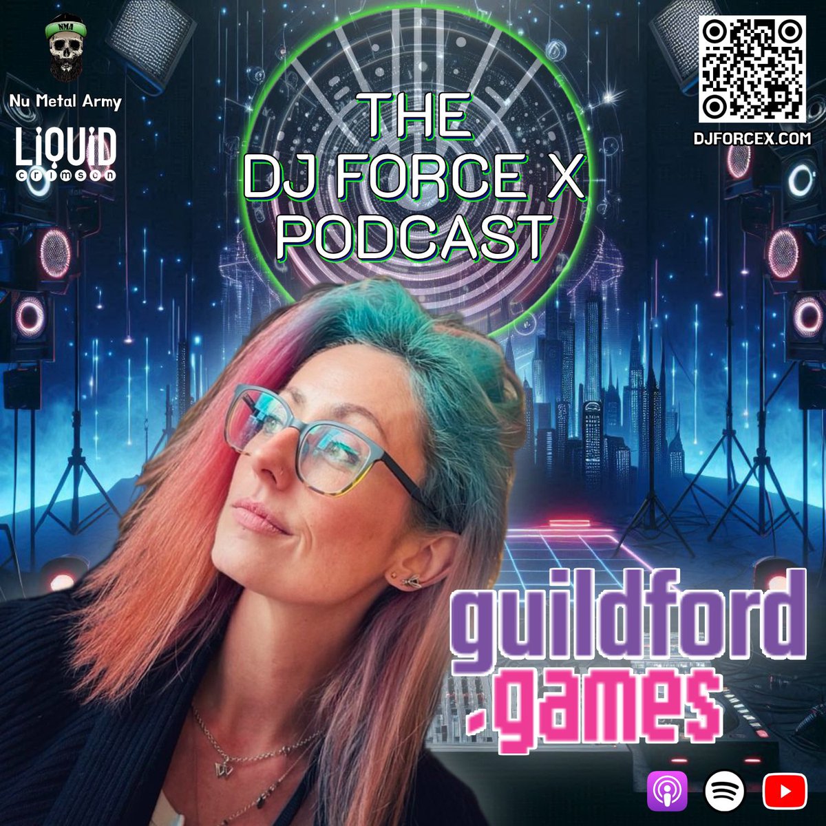 🎮 New Podcast Episode! 🎮 I'm joined by Lauran Carter from <a href="/GUGamesFest/">guildford.games 📍🎮♥️</a> &amp; <a href="/liquidcrimson/">Liquid Crimson 🤘</a> to talk grassroots game dev in Guildford! We cover the annual Guildford Games Festival, &amp; the UK’s gaming scene. A must-listen! 🔗 djforcex.com #GameDev #GuildfordGames #Podcast