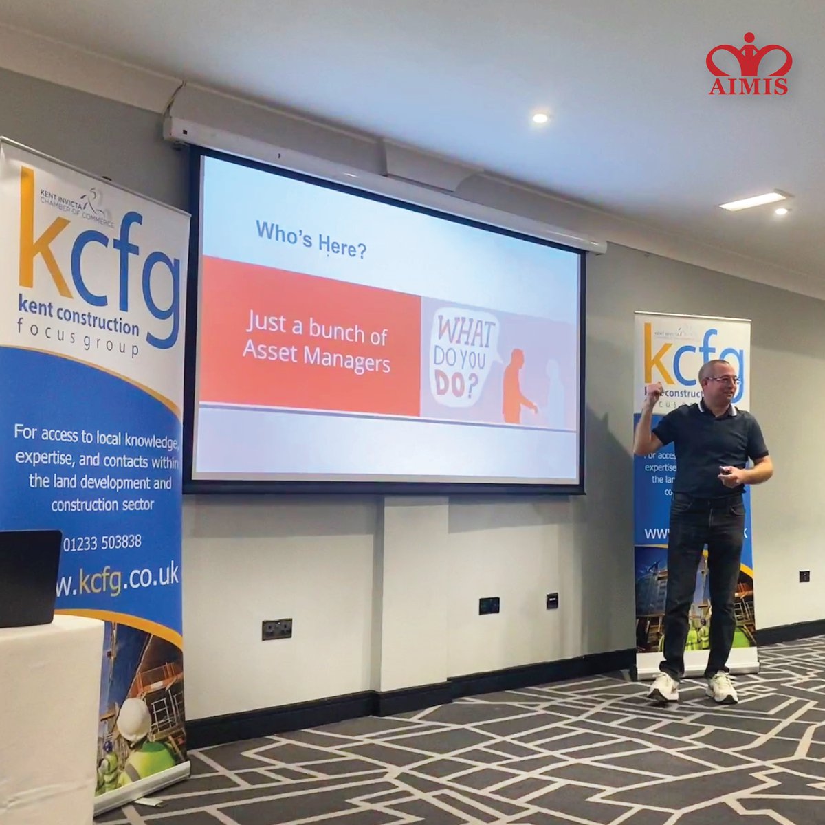 At today's <a href="/KcfgGroup/">Kent Construction Focus Group (KCFG)</a>, Matt presented with the goal of showing everyone that we're all 'just a bunch of Asset Managers' as we are responsible for data handling of a construction project. 

Finishing off with a little quiz, <a href="/LibraUtility/">Libra Utility Services</a>'s Krysan won some champagne! 

#COBie #KCFG