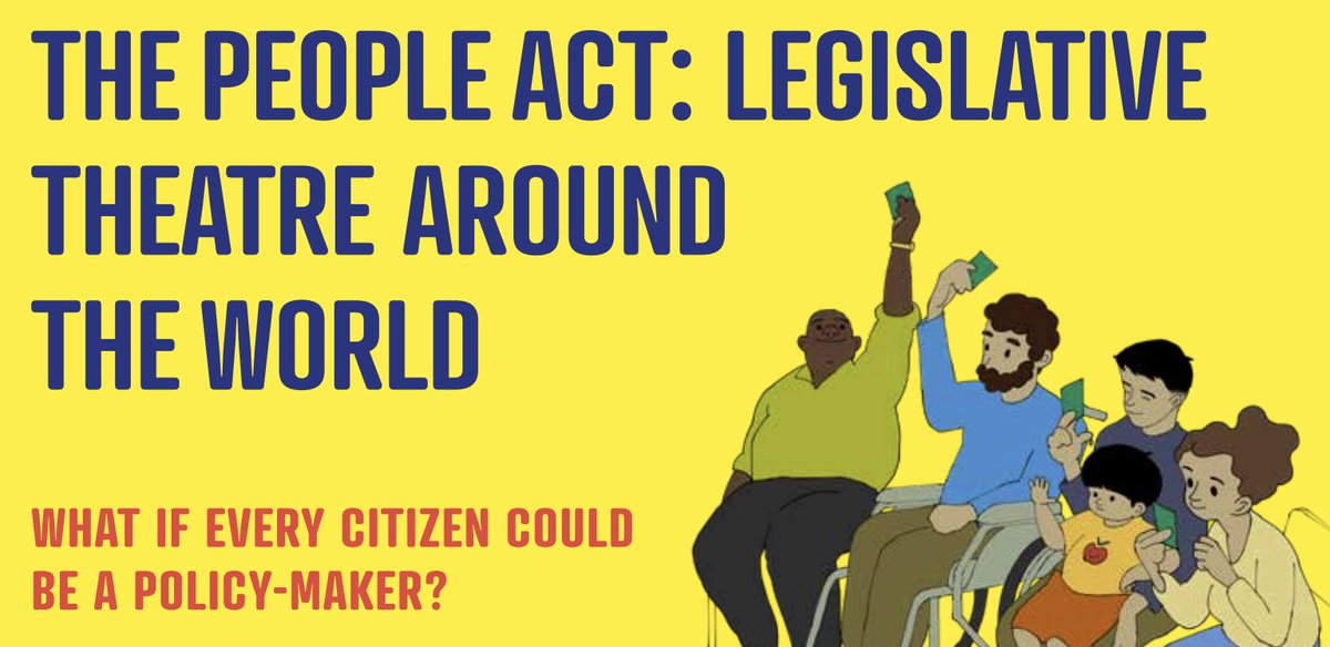 The People Act - a new hub for Legislative Theatre and Creative Civic Practice - has launched! Last week's party brought tgthr 99 ppl from 18 countries, all committed to fun, creative, participatory democracy - esp on days like today. #Election2024 
Visit thepeopleact.org