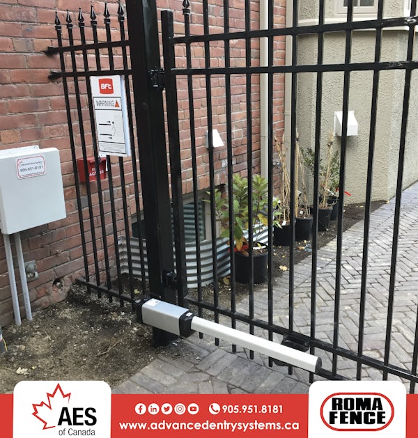 RomaFence's tweet image. It’s cold outside! Let your gate do the work with our automation division! ❄️🛠️ #advancedentrysystems #automation #romafence