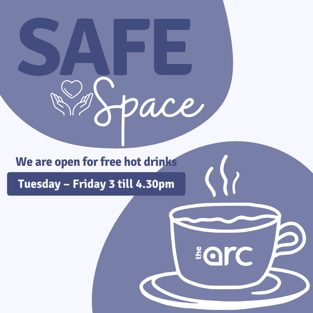 Our Warm Safe Space this afternoon is from 3pm to 4.30pm.
HOT DRINKS AND FREE Wi-Fi available.