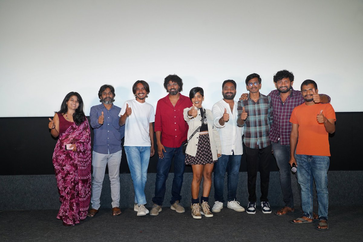 BalqonySitralu's tweet photo. Glimpses from #HyderbadNights screening . #telugucinema #Screening #Hyderabad #indiefilm
@gayathrigupta77 @shivapranavll @sagaryvv @harishankartn #AkashTripathi #Venky https://t.co/ymS7KgjG2y