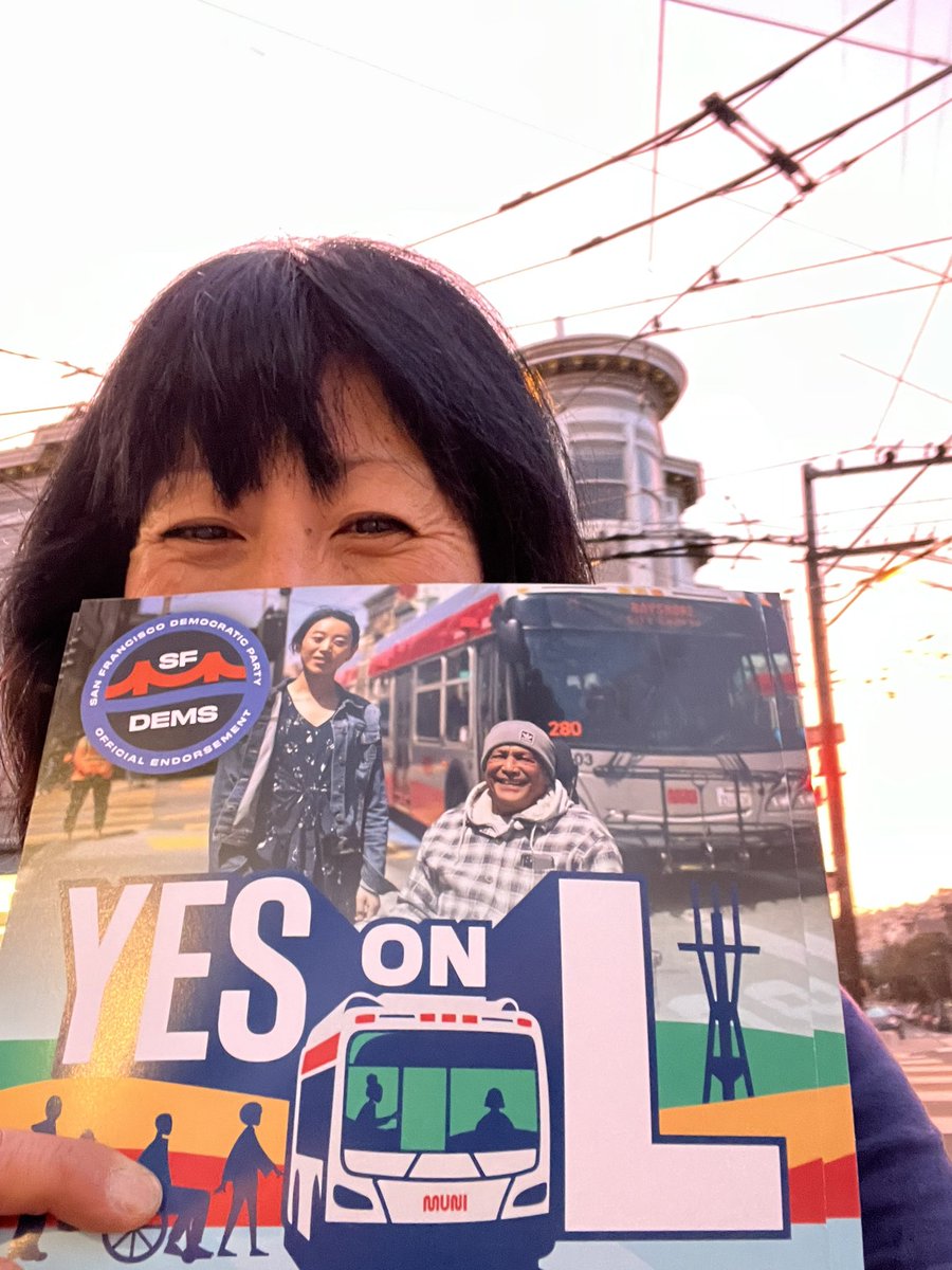 When we fight, we win! I’ll be out all day for Yes on L, and <a href="/SFDemocrats/">SF Democratic Party</a> candidates and races up and down the ballot. Once you get your ballot in, join us! 

<a href="/sftransitact/">Yes on L: Fund the Bus!</a> fundthebus.com/events