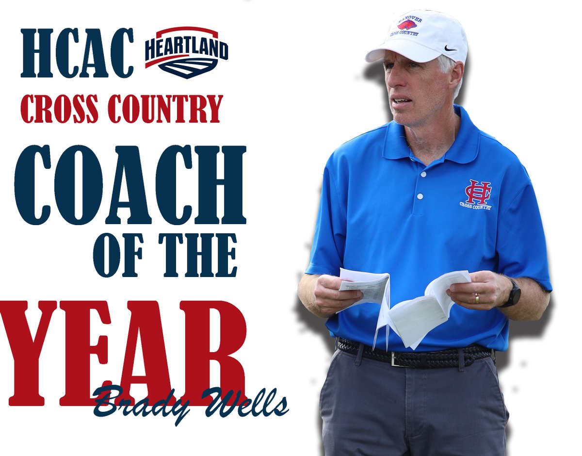 WXC | Head Coach Brady Wells was named the HCAC Women's Cross Country Coach of the Year! #StripeStandard