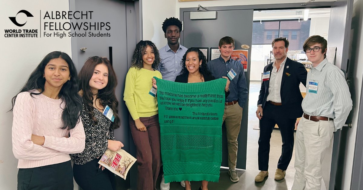 World Trade Center Institute (@wtcinstitute) on Twitter photo Psst! Know a student passionate about international affairs? The #AlbrechtFellowshipforHighSchool offers leadership development, networking with industry leaders, and hands-on experience with global issues. Applications close on November 17th! //loom.ly/qOcHkKM Psst! Know a student passionate about international affairs? The #AlbrechtFellowshipforHighSchool offers leadership development, networking with industry leaders, and hands-on experience with global issues. Applications close on November 17th! //loom.ly/qOcHkKM