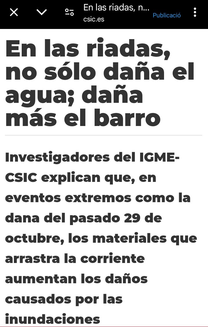 Defensa_Fuentes's tweet image. Y ¿a que no adivináis el origen de la mayor parte del barro y las piedras que arrastra la crecida?
Equilicuá: de los suelos desnudos.
csic.es/es/actualidad-…