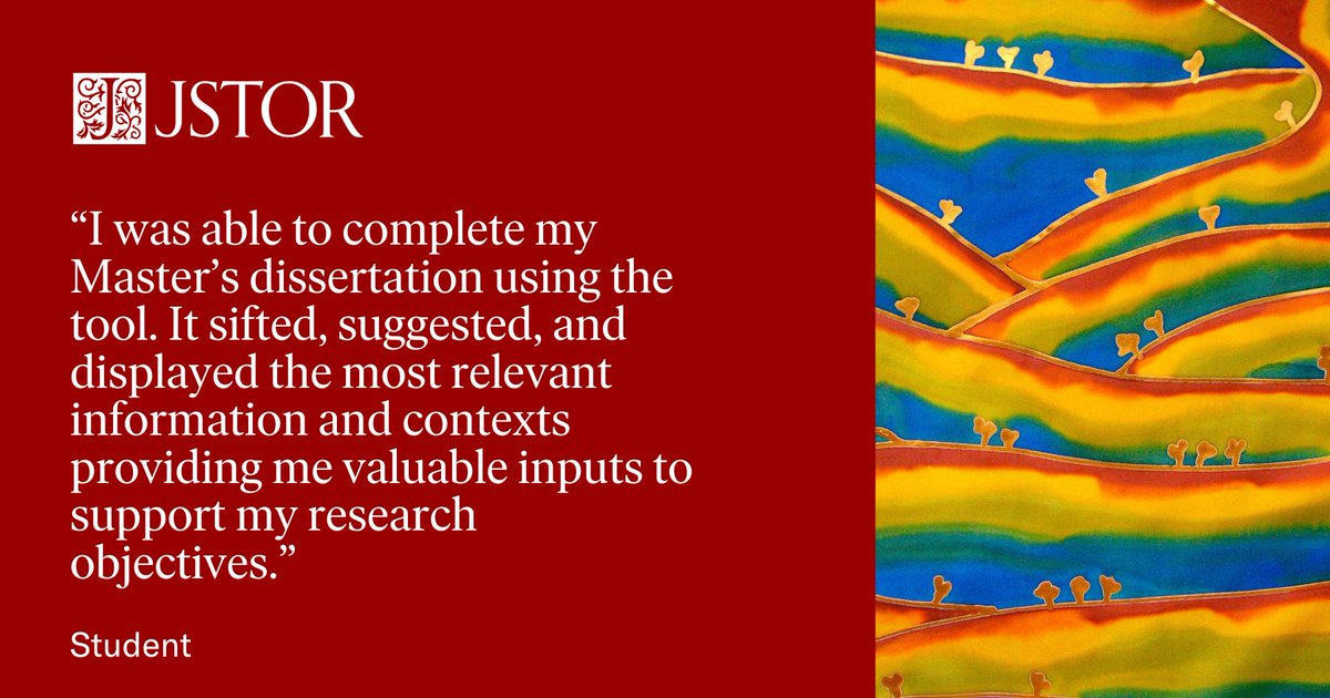 JSTOR's tweet image. For #librarians supporting faculty and students, JSTOR’s interactive #ResearchTool is designed to meet your institution&apos;s research needs. 

Join the beta waitlist today: bit.ly/3N7HzaF 
 
Image: Odra Noel. ATP Synthase Fields. n.d. @ExploreWellcome.