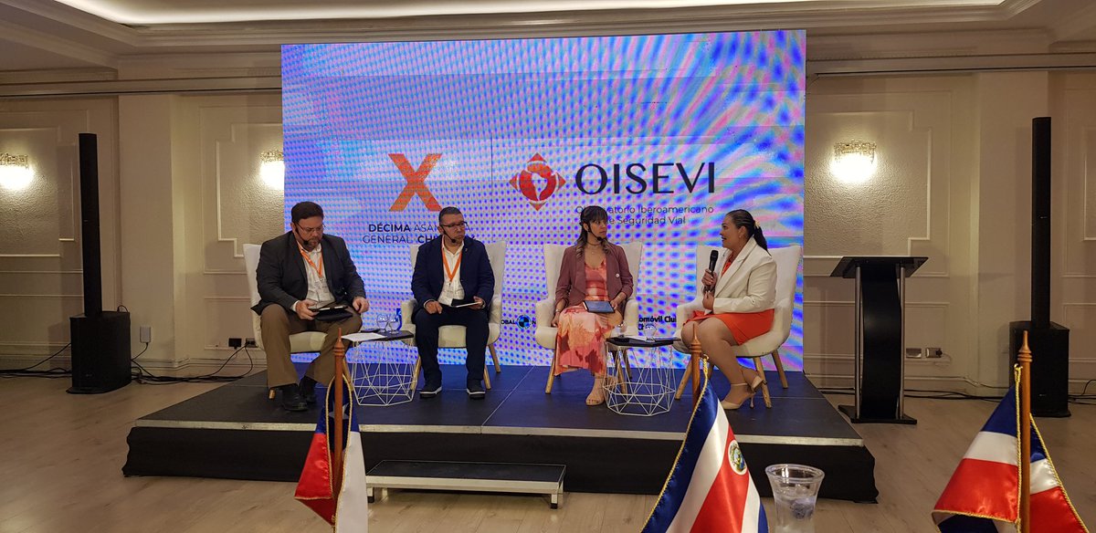 conaset's tweet image. #AgendaMTT | Nuestra sec. Ejecutiva participa junto a líderes de Seguridad Vial de #México y #Ecuador en panel "El rol de las instituciones responsables por la seguridad vial y la implementación del Sistema Seguro", moderado por la Presidenta del @Programa_OISEVI#MovámonosSeguros