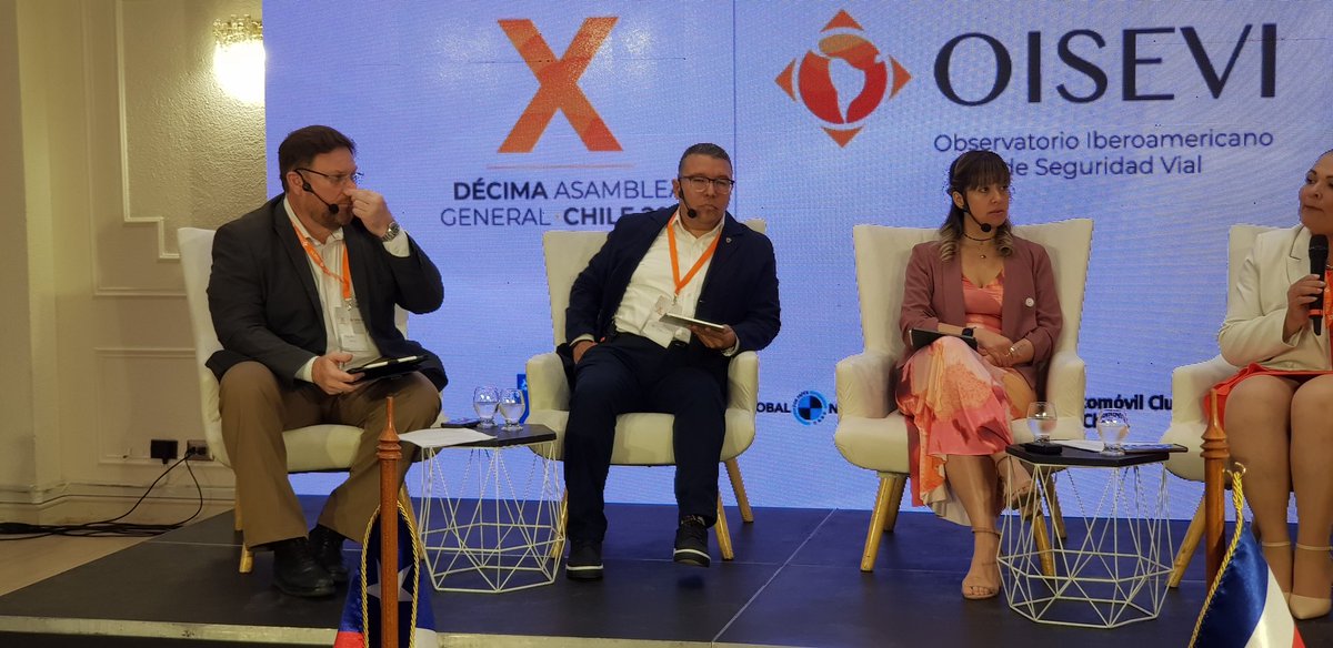 #AgendaMTT | Nuestra sec. Ejecutiva participa junto a líderes de Seguridad Vial de #México y #Ecuador en panel "El rol de las instituciones responsables por la seguridad vial y la implementación del Sistema Seguro", moderado por la Presidenta del <a href="/Programa_OISEVI/">OISEVI</a>#MovámonosSeguros